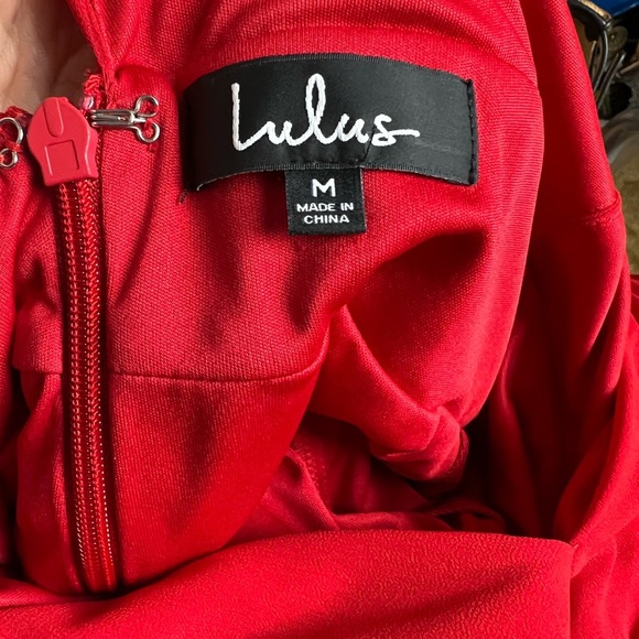 Lulu’s Heavenly Hues Red Maxi Dress Medium (sz 6-8) - Picture 9 of 10